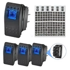 4X Waterproof Rocker Switch 4PIN Spst On-off Blue Led Marine Boat Car Motorhome New. Price: $14.98.