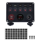 5 Gang Marine Toggle Switches Waterproof Rocker Panel For Boat With 4.... New. Price: $28.69.