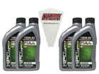 Filter Four Pack Compatible Kawasaki Kpo 10W-40 Synthetic Cyclemax Oil Full New. Price: $104.99.