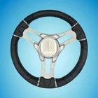 Verona Boat Steering Wheel Brushed Aluminum Spokes Plain New. Price: $115.17.