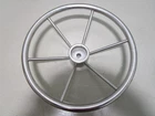 Vintage Boat Ship Stainless Steel 16"STEERING Wheel Spokes Standard 3/4" Shaft Used. Price: $99.99.