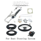 For Boat 90HP Marine Hydraulic Outboard Steering System Kit Cylinder Pump Hoses New. Price: $388.29.