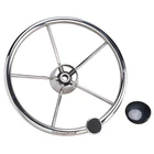 Yaemarine Spoke 13.5" Destroyer Style Stainless Boat Steering Wheel With Knob New. Price: $55.99.