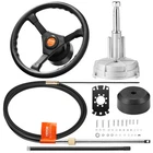 Vevor 16FT Boat Rotary Steering System Outboard Kit SS13716 Marine W/13.5" Wheel. Price: $112.29.