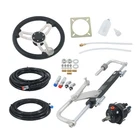 Black Hydraulic Outboard Steering Kit 90HP Bi-directional Locking Cylinders New. Price: $388.13.