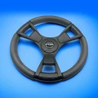 Model M13K Black Boat Steering Wheel Key Hub Soft Touch Rim Abs Spokes Used. Price: $53.30.