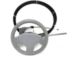 SSC7275 Complete Teleflex Marine Boat Steering Rotary Helm 15.5' Cable & Wheel Used. Price: $369.95.