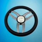 Cabrio Boat Steering Wheel Gray Brushed Alum Spoke Searay New. Price: $101.53.