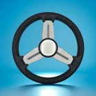 Model 15 Marine Steering Wheel Brush Alum Spokes Silver Dome New. Price: $72.59.