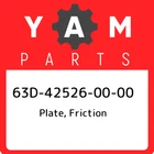 63D-42526-00-00 Yamaha Plate, Friction 63D425260000, New Genuine Oem Part. Price: $19.92.
