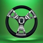 Model M13C Black & Chrome Steering Wheel Fits E-z-go Golf Carts New. Price: $54.30.