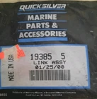 One New Genuine 19385 Mercury Quicksilver Assembly Link Oem Part. Price: $19.99.