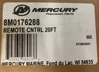 * 8M0176288 Mercury Marine Quicksilver Remote Control 20FT /160E New. Price: $566.30.