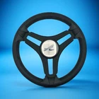 Gussi Italia Marine Steering Wheel Black Brush Metal Spokes Sea Ray New. Price: $139.51.