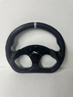 Matrix D Shape Steering Wheel Universal Black Silver Stripe 6 Hole New. Price: $44.99.