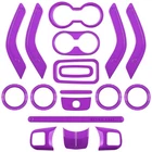 E-cowlboy 18 Pcs Full Set Interior Decoration Trim Kit Steering Wheel Purple New. Price: $26.99.