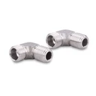 Set Of 2 90 Degree Elbow Silver 1/4" NPTX3/8" Tube Boat Steering System Fitting New. Price: $73.63.