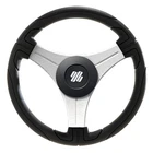 Uflex Ustica 13" Steering Wheel Black Polyurethane Silver Spokes X62 Hub New. Price: $63.90.