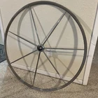 Edson Leather Covered Rim Sailboat Destroyer Wheel 44IN Tapered Steering Shaft Used. Price: $800.00.
