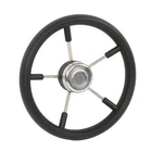 5 Spoke Marine Destroyer Steering Wheel 13-7/8" With Foam Grip For Boat Yacht New. Price: $35.01.