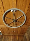 Edson 28," Stainless Steel Steering Wheel 1" Shaft With Leather Wrap Used. Price: $150.00.