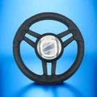 Molinara Marine Steering Wheel Black Brushed Aluminum Spokes Tige New. Price: $135.29.