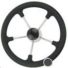 13-1/2'' Boat Marine 5 Spoke Destroyer Steering Wheel With Black Foam Grip Knob New. Price: $69.99.