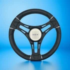 Gussi Italia Boat Steering Wheel Black Brushed Alum Spokes Crest New. Price: $127.96.
