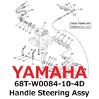 New Yamaha Genuine Handle Steering Assy 68T-W0084-10-4D. Price: $397.99.