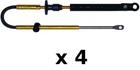 4 Pack 10 Ft Control Cables Fits Johnson, Evinrude, Omc, Brp, E-tec, Ficht New. Price: $211.82.