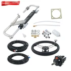 Hydraulic Outboard Steering Kit 20FT Hose 90HP Bi-directional Locking Cylinders New. Price: $367.55.