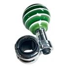 White Horizontal Striped Green Acrylic Steering Wheel Spinner Suicide Knob New. Price: $65.99.