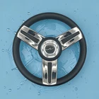 Gussi Italia Marine Steering Wheel Stainless Spoke Soft Touch Rim Blue Wave New. Price: $178.00.