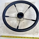 Steering Wheel 13.5" Ss Black Grip Gemlux Spoke Destroyer Fishing Center Boat New. Price: $15.99.