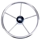 Amarine Made 5 Spoke Destroyer Style Boat Stainless Steering Wheel 13-1/2 Inch New. Price: $43.99.