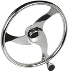 Seachoice 3 Spoke S/s Steering Wheel W/turning Knob New. Price: $311.72.