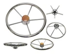 Pactrade Marine 13 1/2" Destroyer Ss Boat Steering Wheel 5 Spoke Teak Wood Cap New. Price: $78.95.