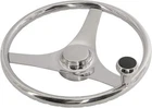 Spoke Stainless Steel 13-1/2 Inch Marine Boat Steering Wheel With Finger Grip New. Price: $65.99.