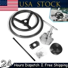 Boats Steering System Kit With 15 Feet Control CABLE,13.5" Wheel New. Price: $148.99.