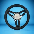 Gussi Italia Marine Steering Wheel Black Brush Metal Spokes Manitou New. Price: $115.30.