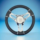Gussi Italia Steering Wheel Brushed Aluminum Spokes Manitou New. Price: $116.33.