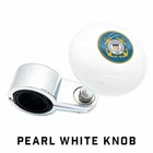 Pearl White Steering Wheel Suicide Spinner Handle Knob Car Truck Uscg Guard New. Price: $25.64.
