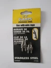 New Lehigh 7450 1/8'' Clamps Stainless Steel Wire Rope. Price: $6.99.