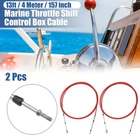 2 Pcs 13FT 157 Inch Marine Throttle Shift Control Box Cable With Clevis Red New. Price: $47.79.