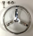 New Stainless Steel Sport Steering Wheel & Knob 28481 Tapered Shaft 13 1/2 Dia. Price: $200.44.