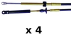 4 Pack 26 Ft Xtreme Control Cables Fits Johnson, Evinrude, Omc, Brp, E-tec,ficht New. Price: $394.55.
