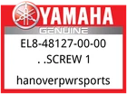 Yamaha Oem Part EL8-48127-00-00 Screw New. Price: $6.25.