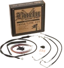 Burly Brand B30-1218 Brake Cable Control Kit 14" Bars Black Abs New. Price: $398.96.