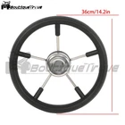 For Boat Yacht 5-SPOKE 13-7/8 Stainless Steel Steering Wheel Black New. Price: $45.90.