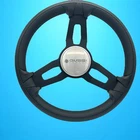 Model 15 Boat Steering Wheel Blk Brushed Alum Spokes Silver Gussi Logo New. Price: $160.60.